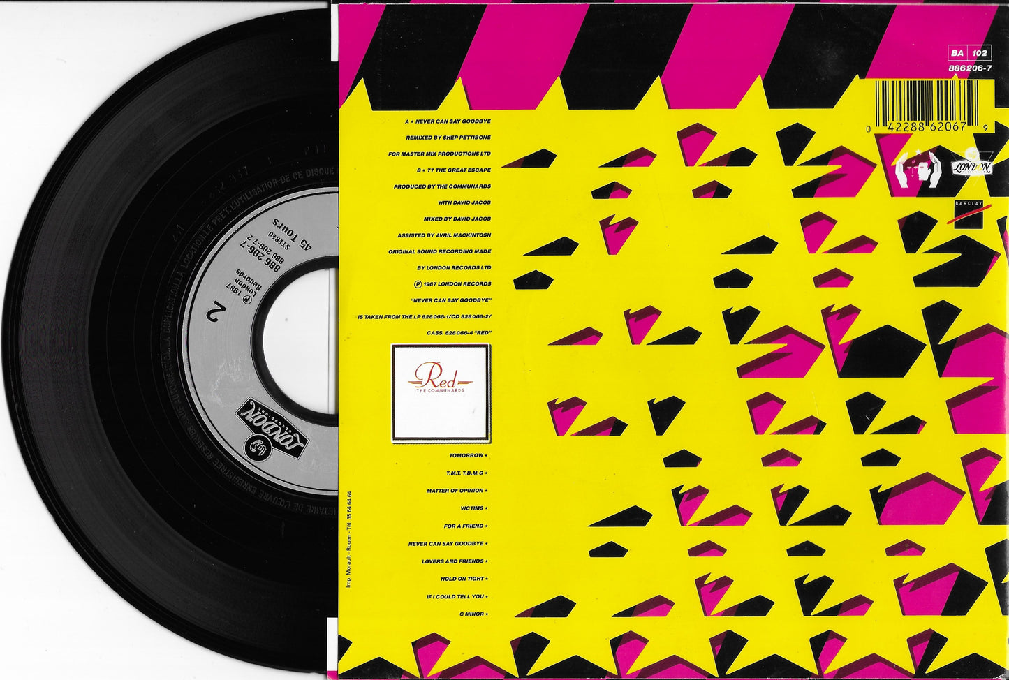 THE COMMUNARDS - Never Can Say Goodbye