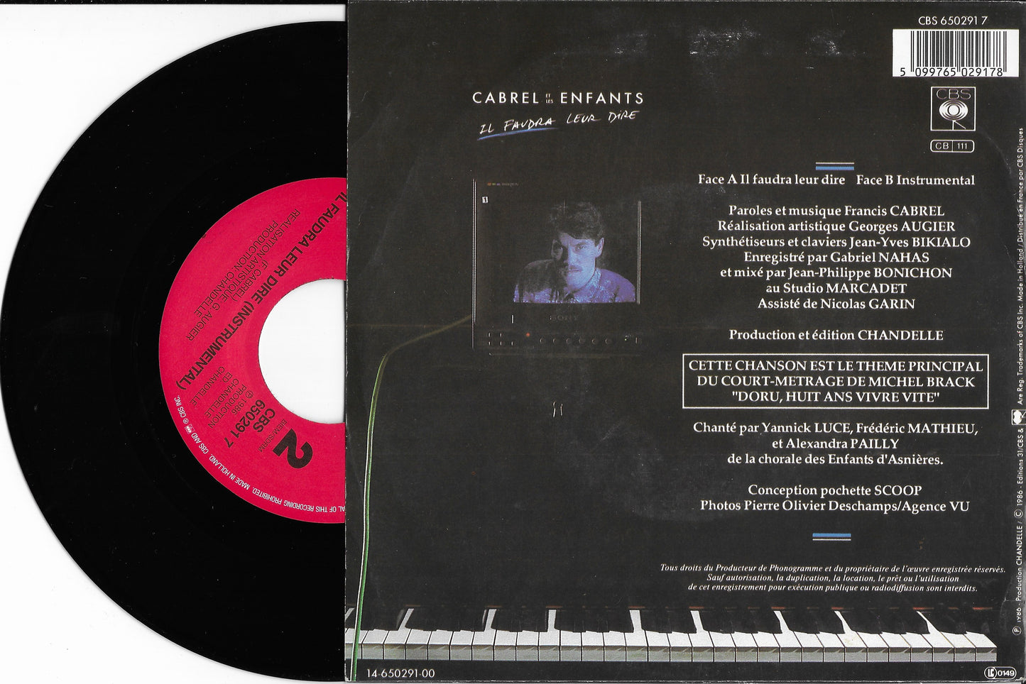 FRANCIS CABREL ET LES ENFANTS - Il Faudra Leur Dire