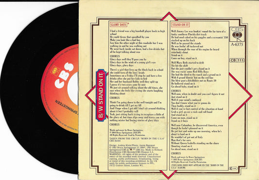 BRUCE SPRINGSTEEN - Glory Days