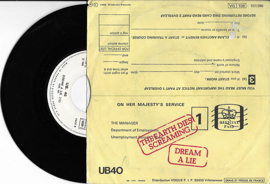 UB40 - The Earth Dies Screaming / Dream A Lie