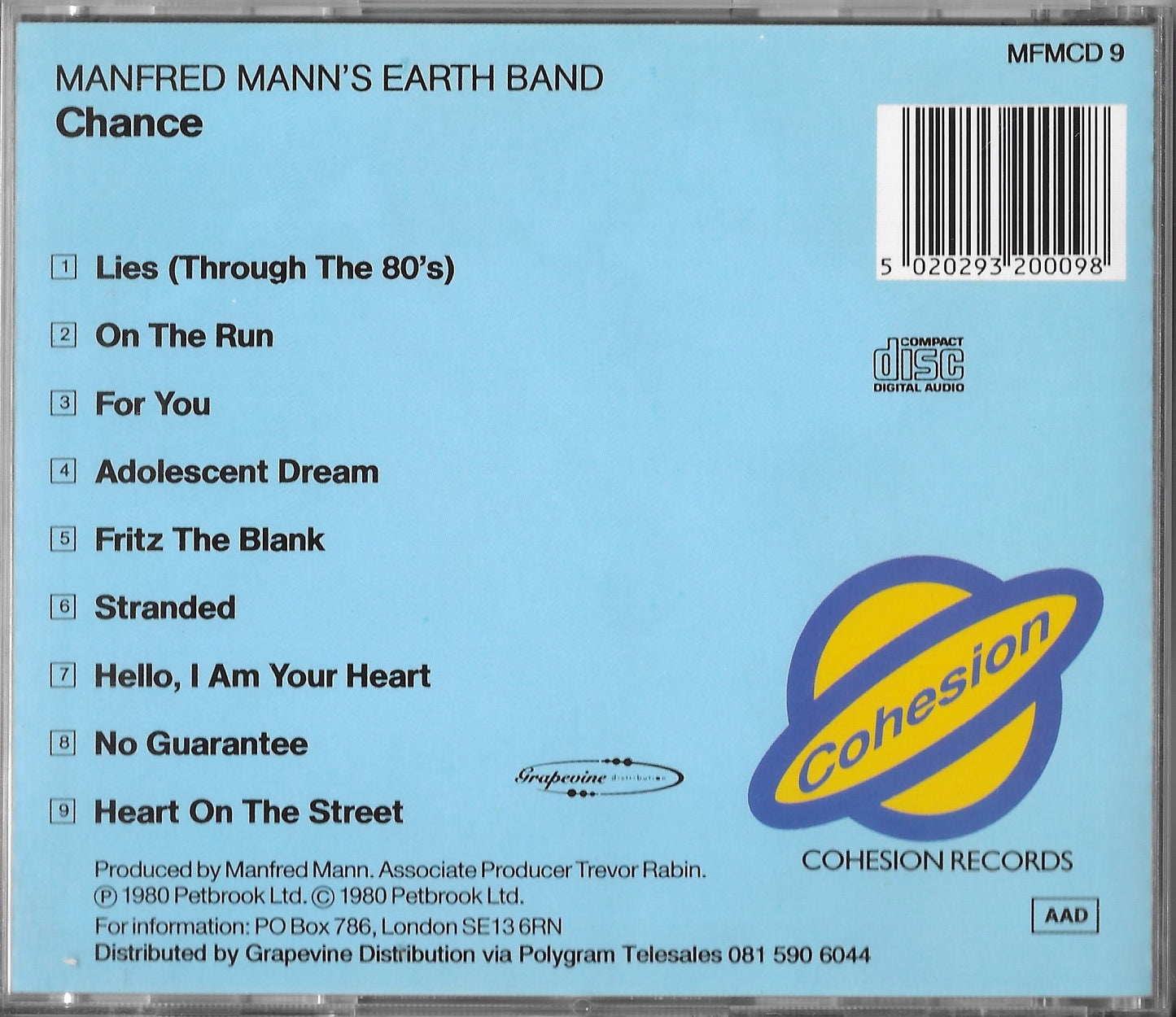 MANFRED MANN'S EARTH BAND - Chance