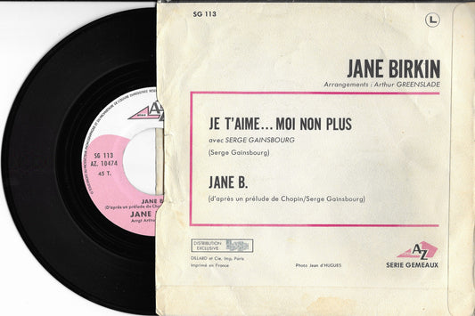 JANE BIRKIN avec SERGE GAINSBOURG - Je T'aime... Moi Non Plus / Jane B.