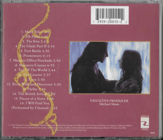 TREVOR JONES, RANDY EDLMAN - The Last Of The Mohicans (Original Motion Picture Soundtrack)