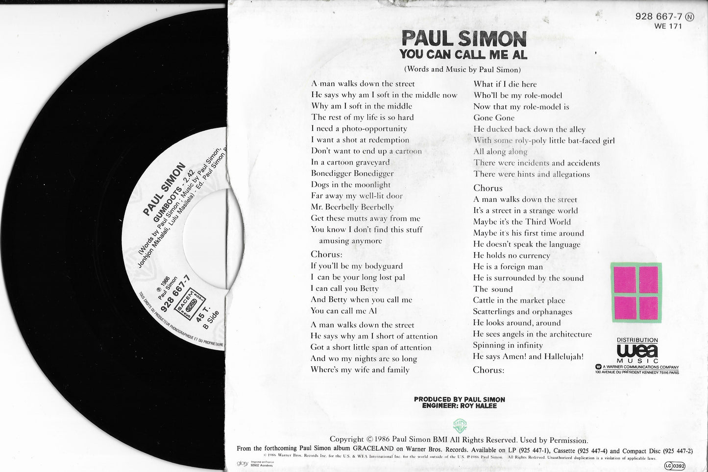 PAUL SIMON - You Can Call Me Al