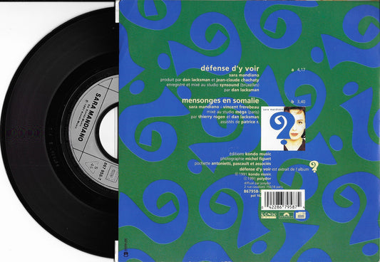 SARA MANDIANO - Défense D'y Voir