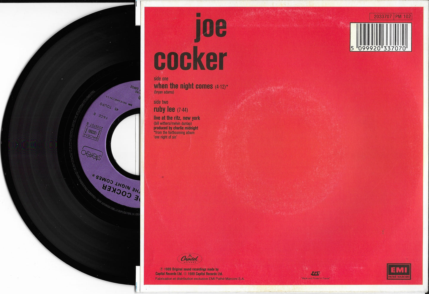 JOE COCKER - When The Night Comes