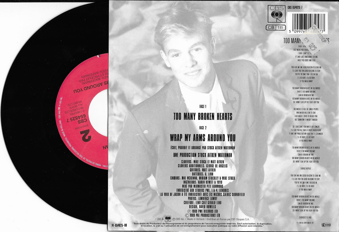 JASON DONOVAN - Too Many Broken Hearts