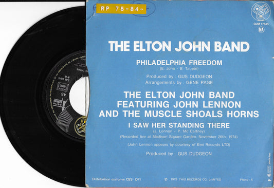 ELTON JOHN BAND - Philadelphia Freedom / I Saw Her Standing There