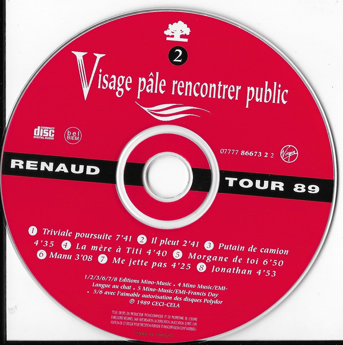 RENAUD - Visage Pâle Rencontrer Public