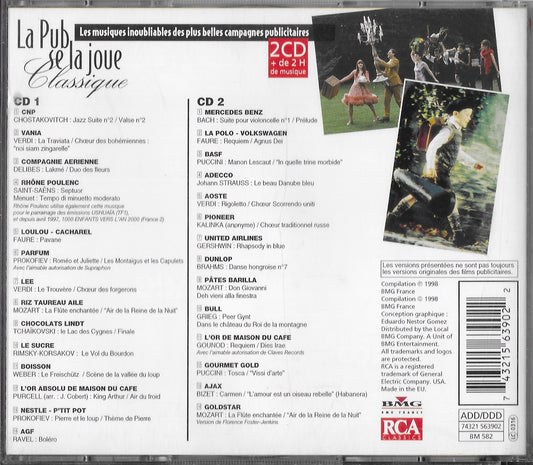 LA PUB SE LA JOUE CLASSIQUE