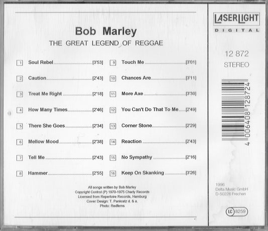 BOB MARLEY - The Great Legend Of Reggae