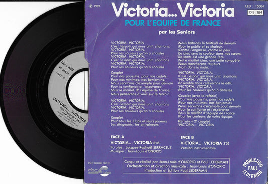 LES SENIORS - Victoria... Victoria Pour L'Equipe De France