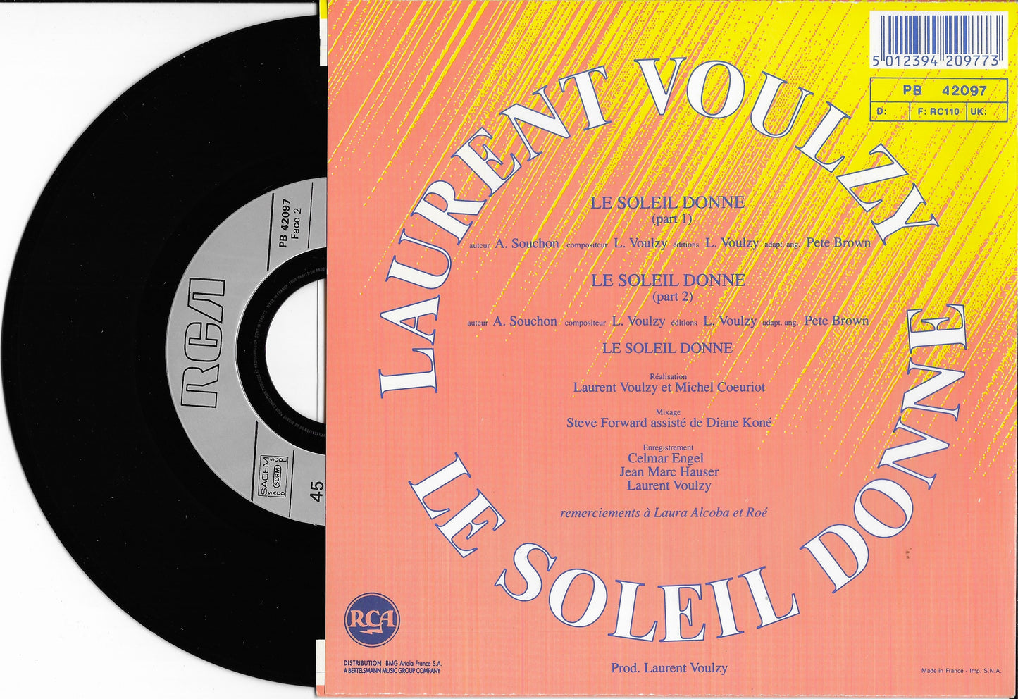 LAURENT VOULZY - Le Soleil Donne