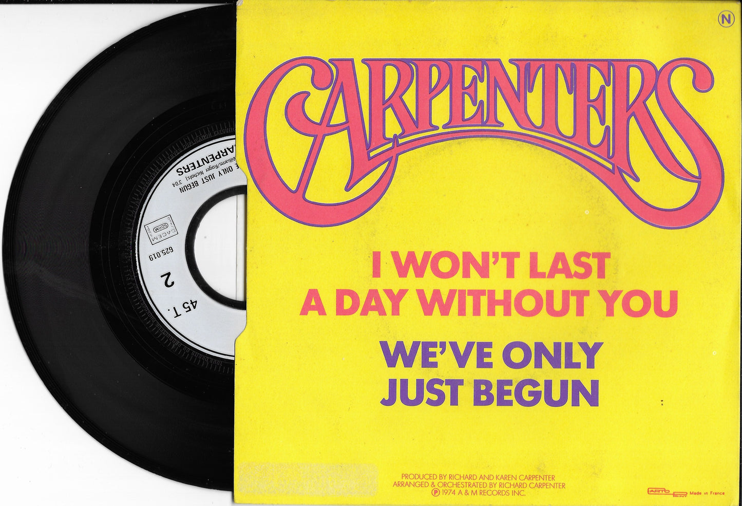 CARPENTERS - I Won't Last A Day Without You
