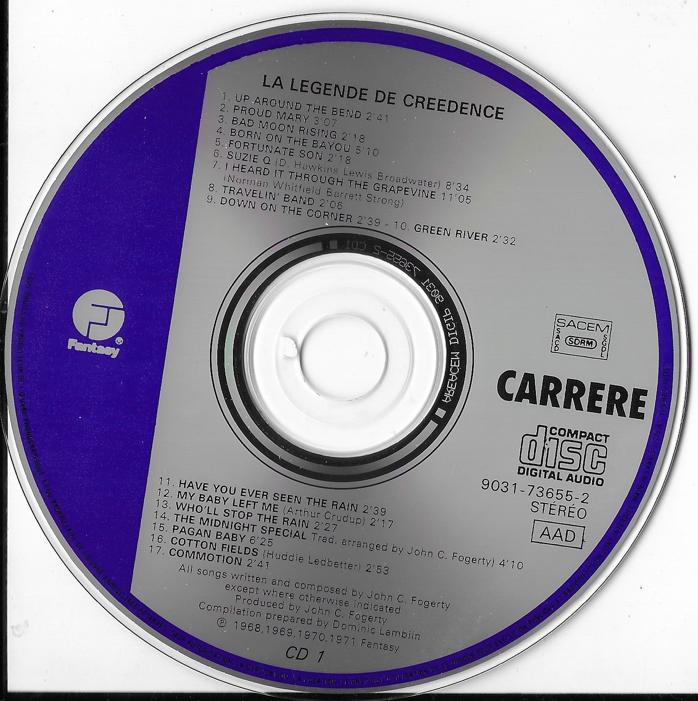 CREEDENCE CLEARWATER REVIVAL - La Légende De Creedence