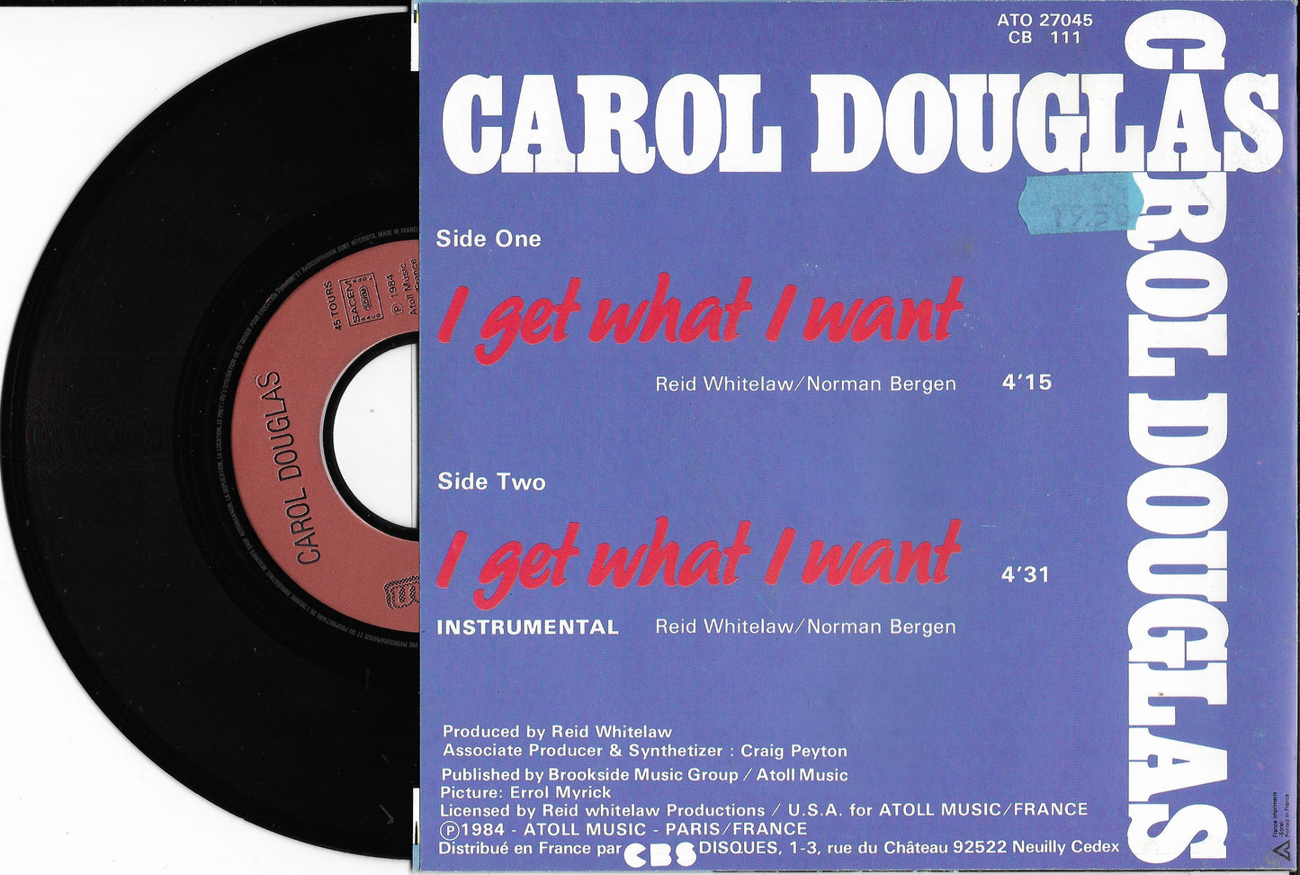 CAROL DOUGLAS - I Get What I Want