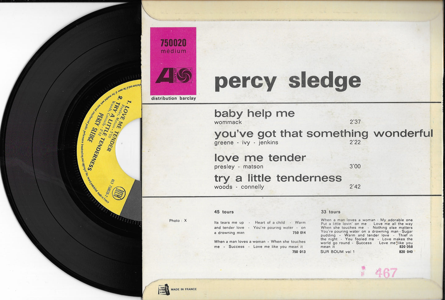 PERCY SLEDGE - Baby Help Me