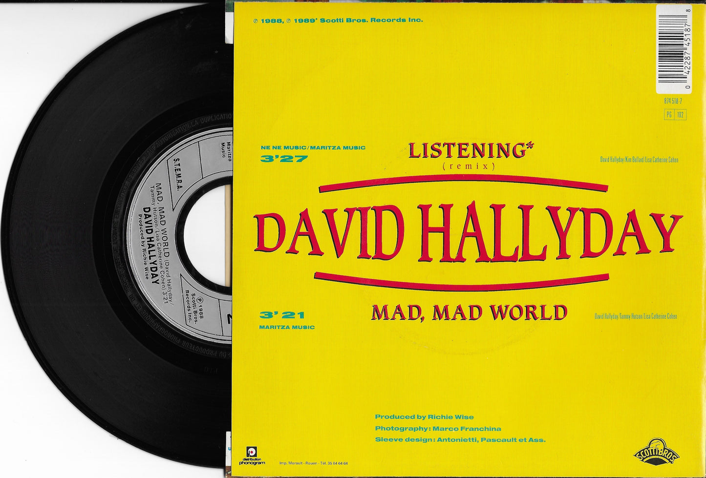 DAVID HALLYDAY - Listening (Remix)