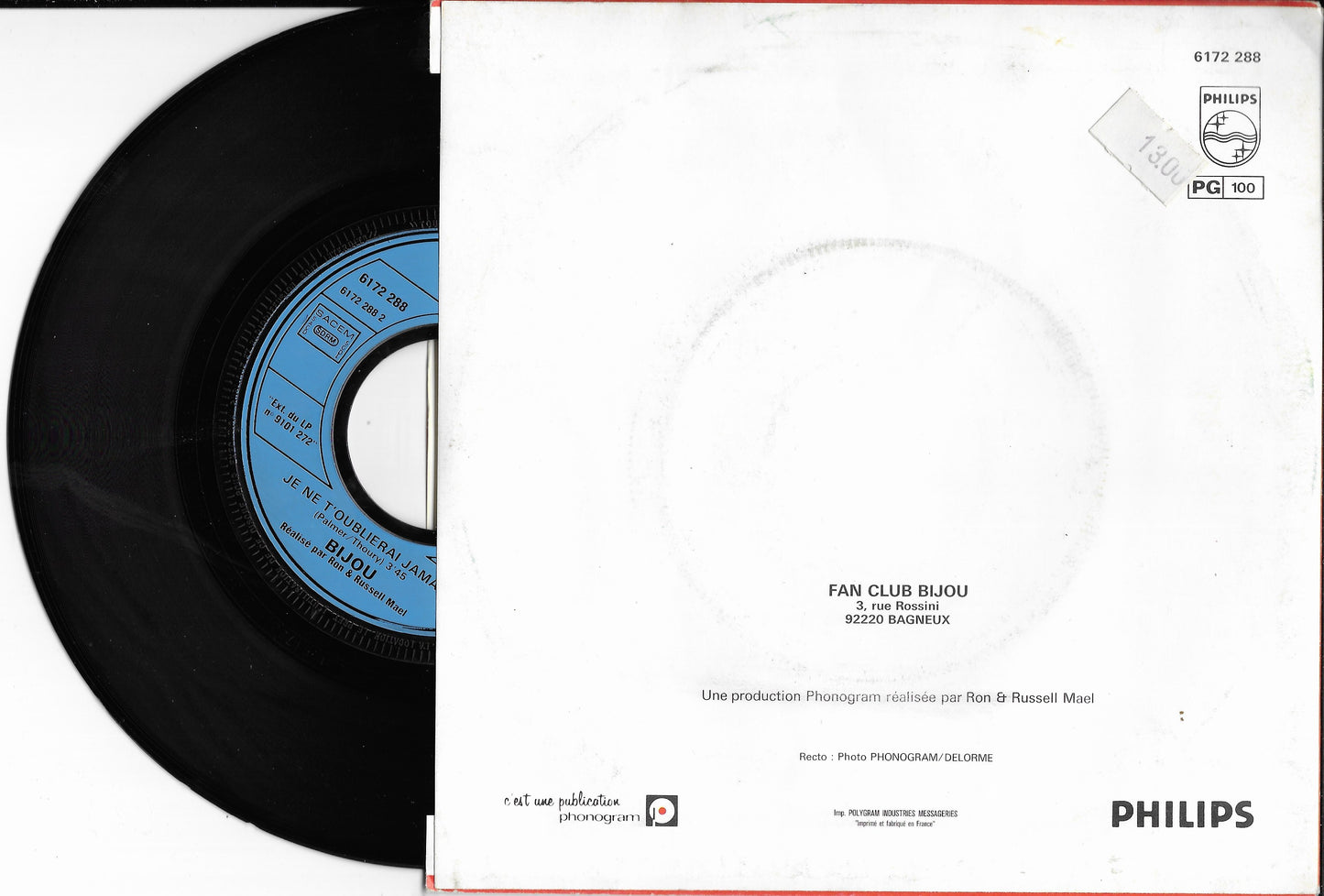 BIJOU - Le Kid / Je Ne T'oublierai Jamais