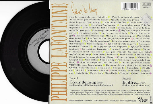 PHILIPPE LAFONTAINE - Cœur De Loup