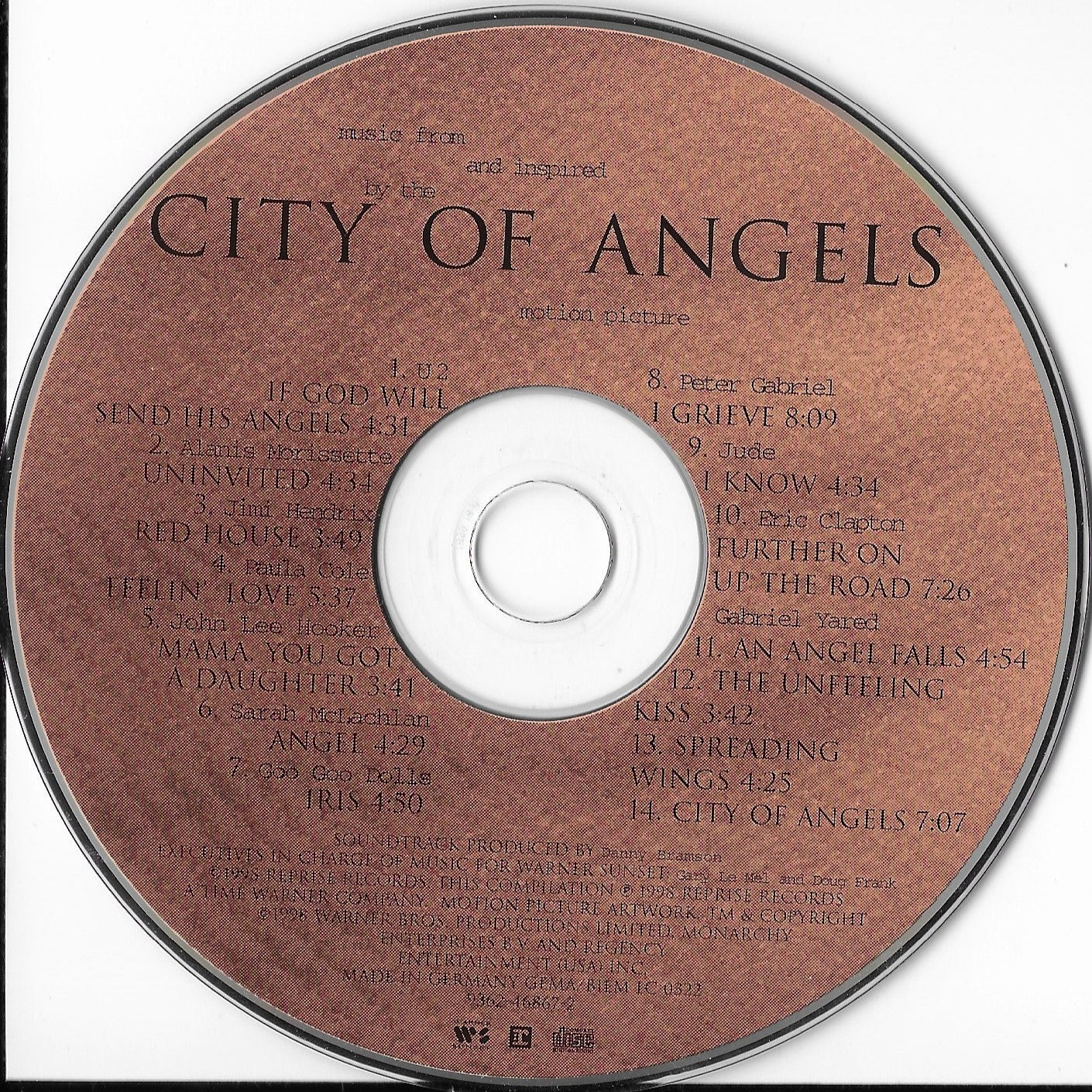 CITY OF ANGELS - Music From And Inspired By The Motion Picture