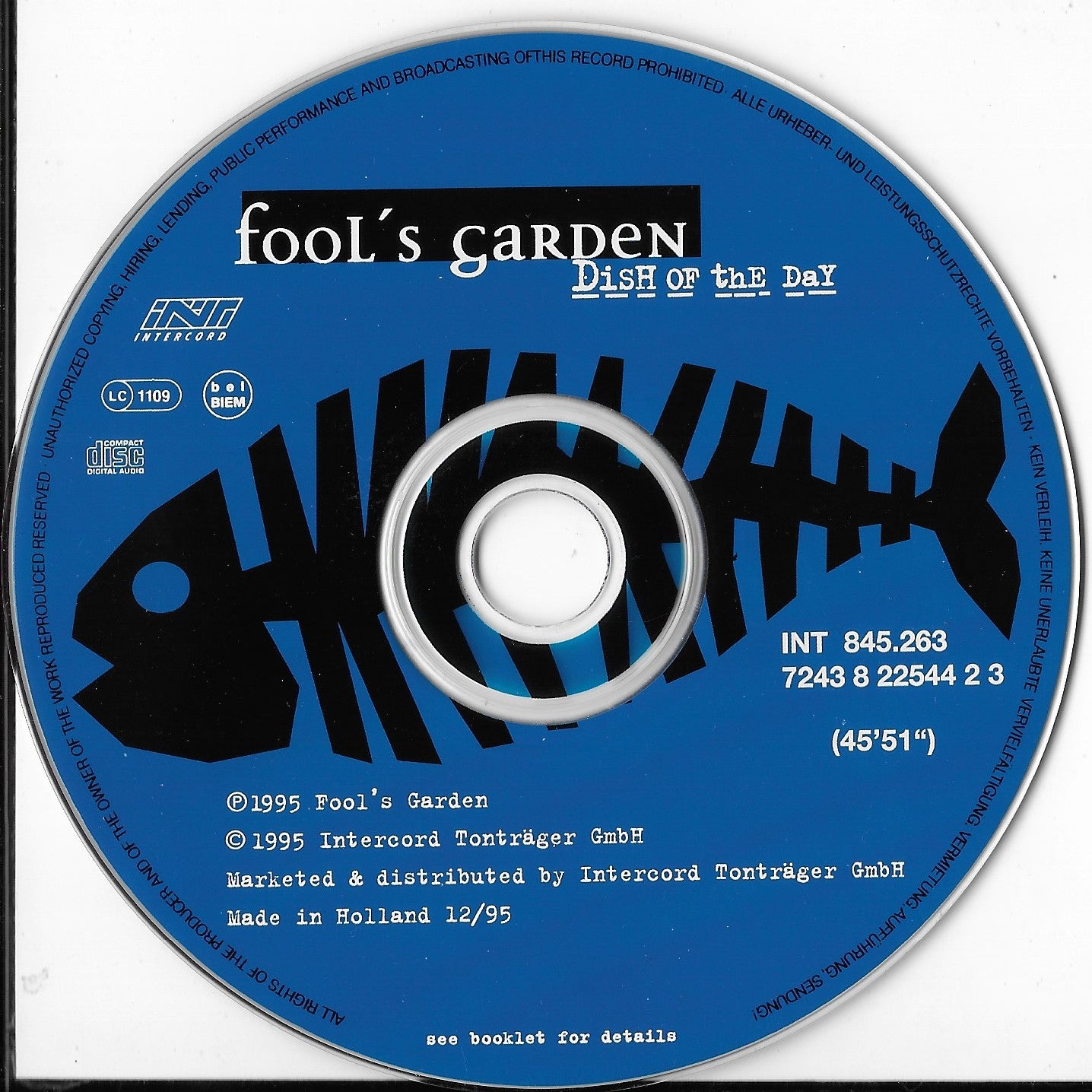 FOOL'S GARDEN - Dish Of The Day