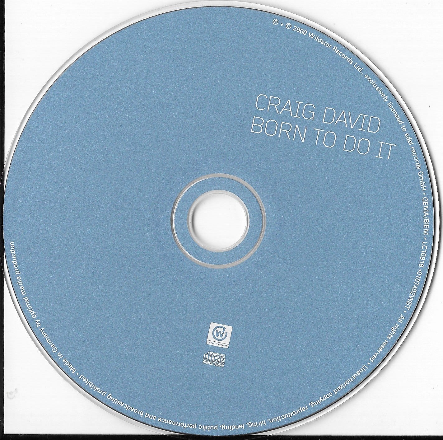CRAIG DAVID - Born To Do It