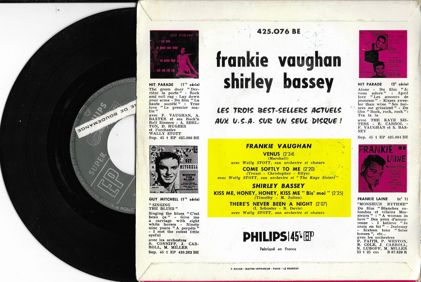 FRANKIE VAUGHAN / SHIRLEY BASSEY - Venus