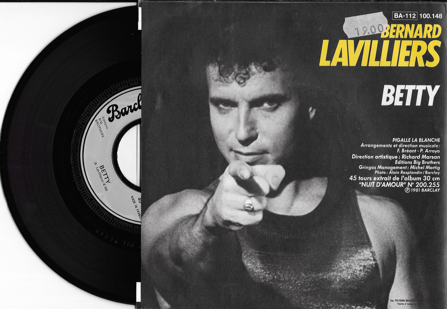 BERNARD LAVILLIERS - Pigalle La Blanche