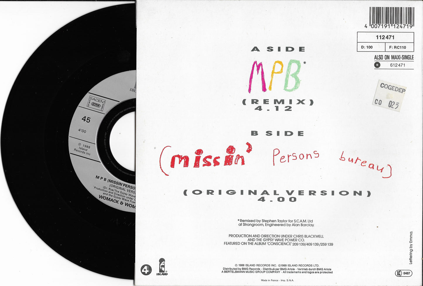 WOMACK & WOMACK - MPB (Missin' Persons Bureau)