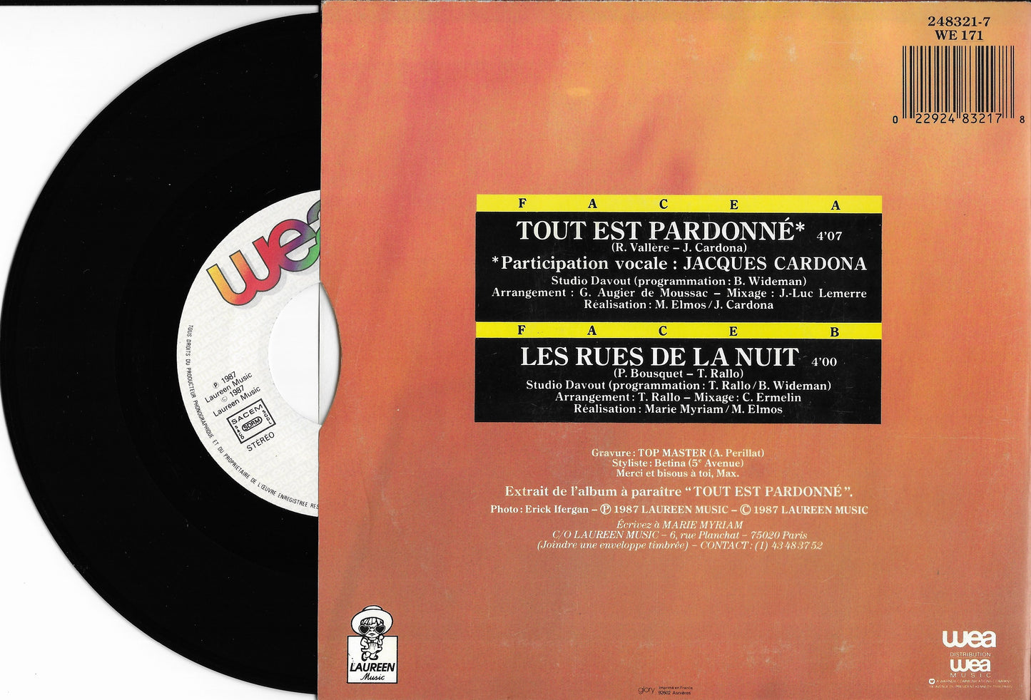 MARIE MYRIAM - Tout Est Pardonné