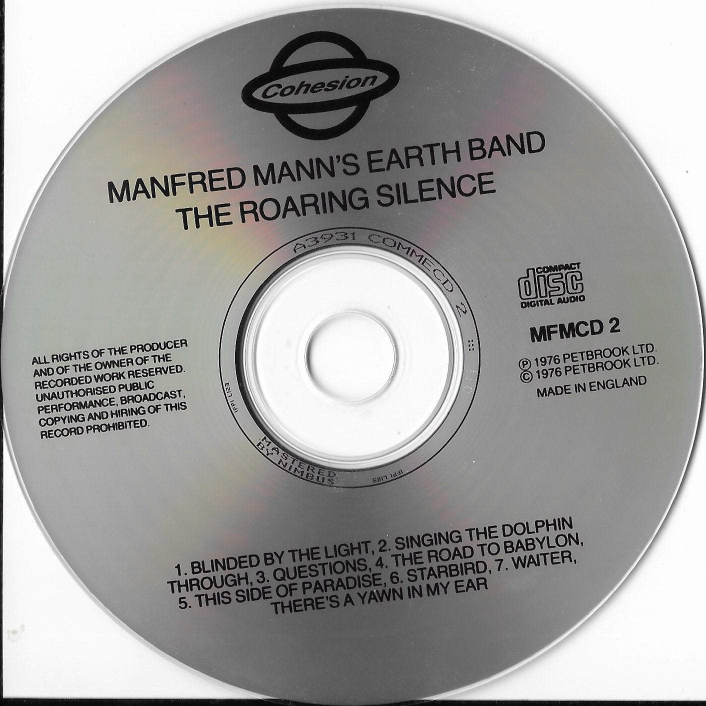MANFRED MANN'S EARTH BAND - The Roaring Silence