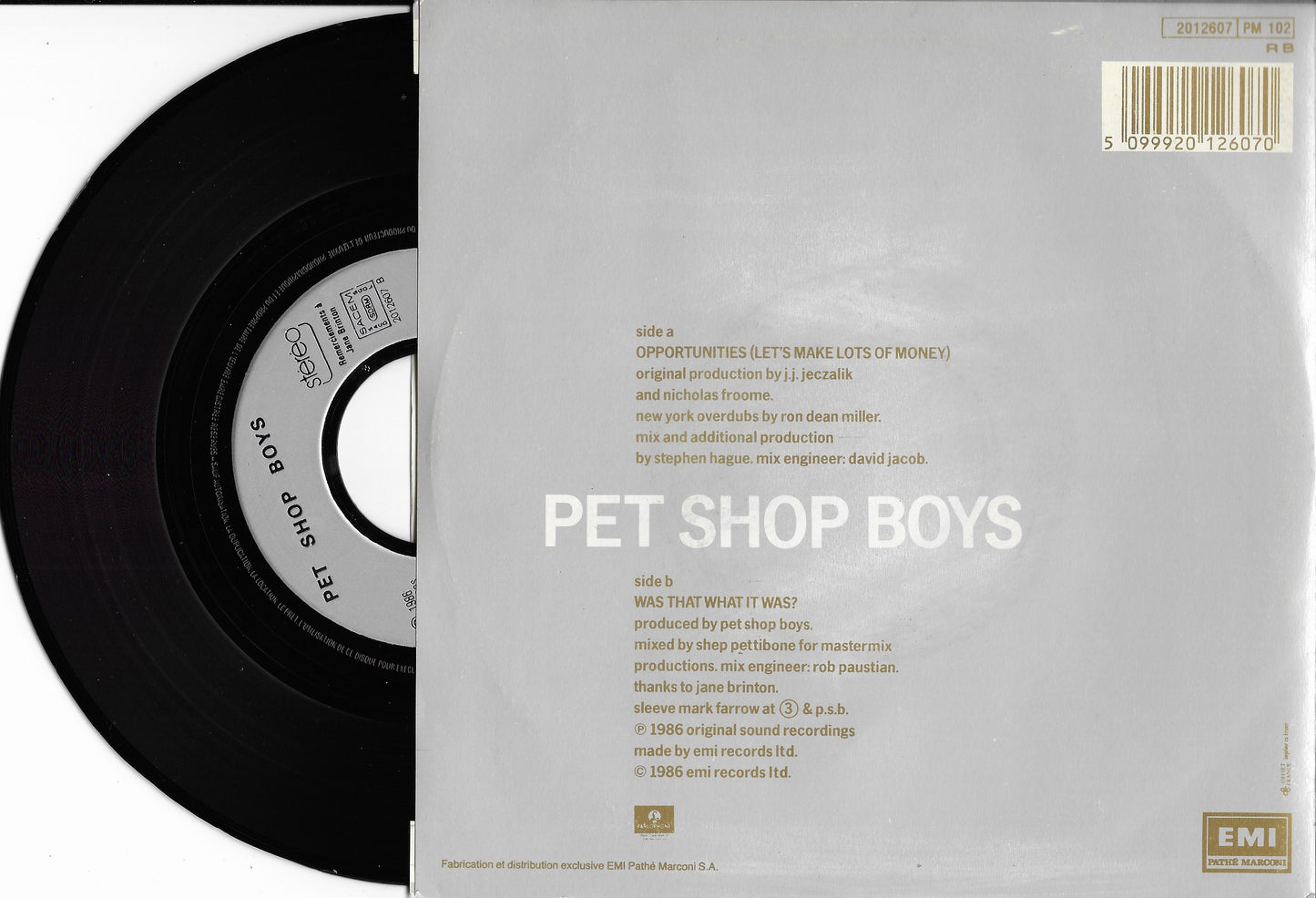 PET SHOP BOYS - Opportunities (Let's Make Lots Of Money)