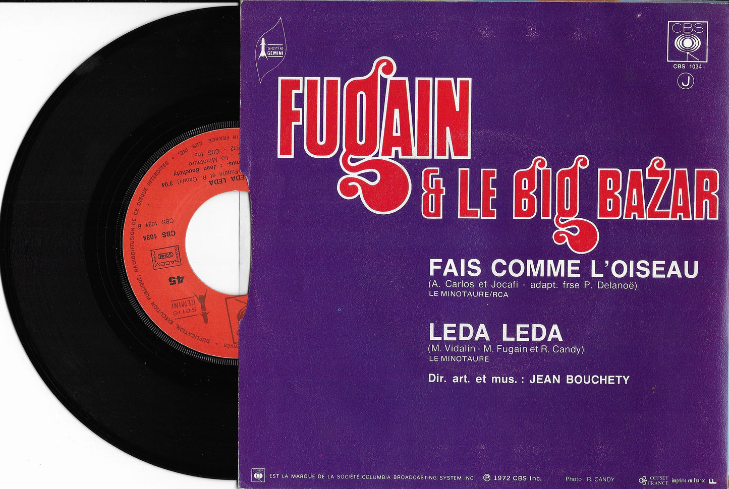 MICHEL FUGAIN & LE BIG BAZAR - Fais Comme L'Oiseau / Leda Leda
