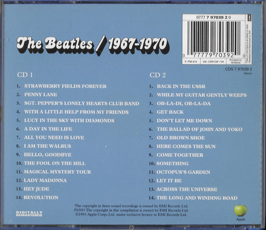 THE BEATLES - 1967-1970 (boitier bleu double CD) (Copie)