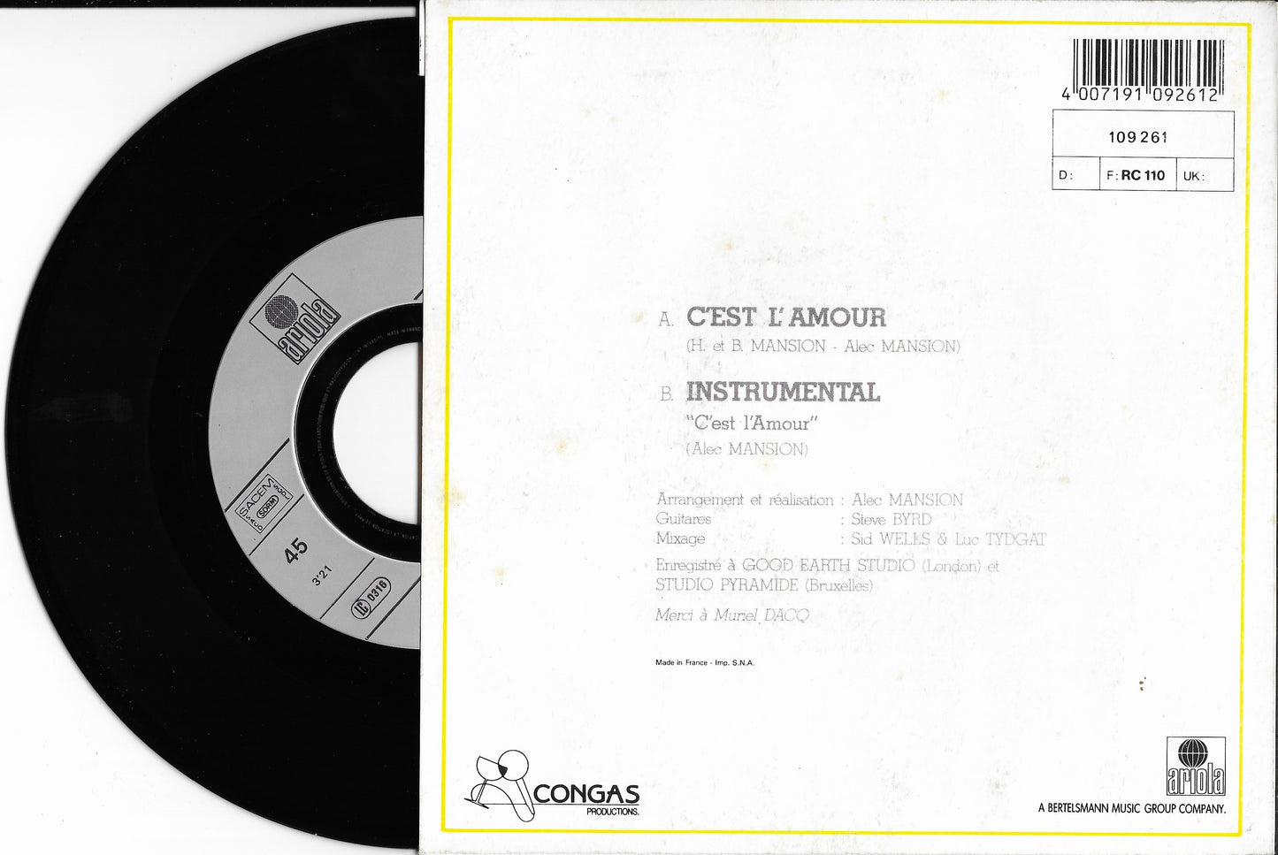 LEOPOLD NORD & VOUS - C'est L'amour