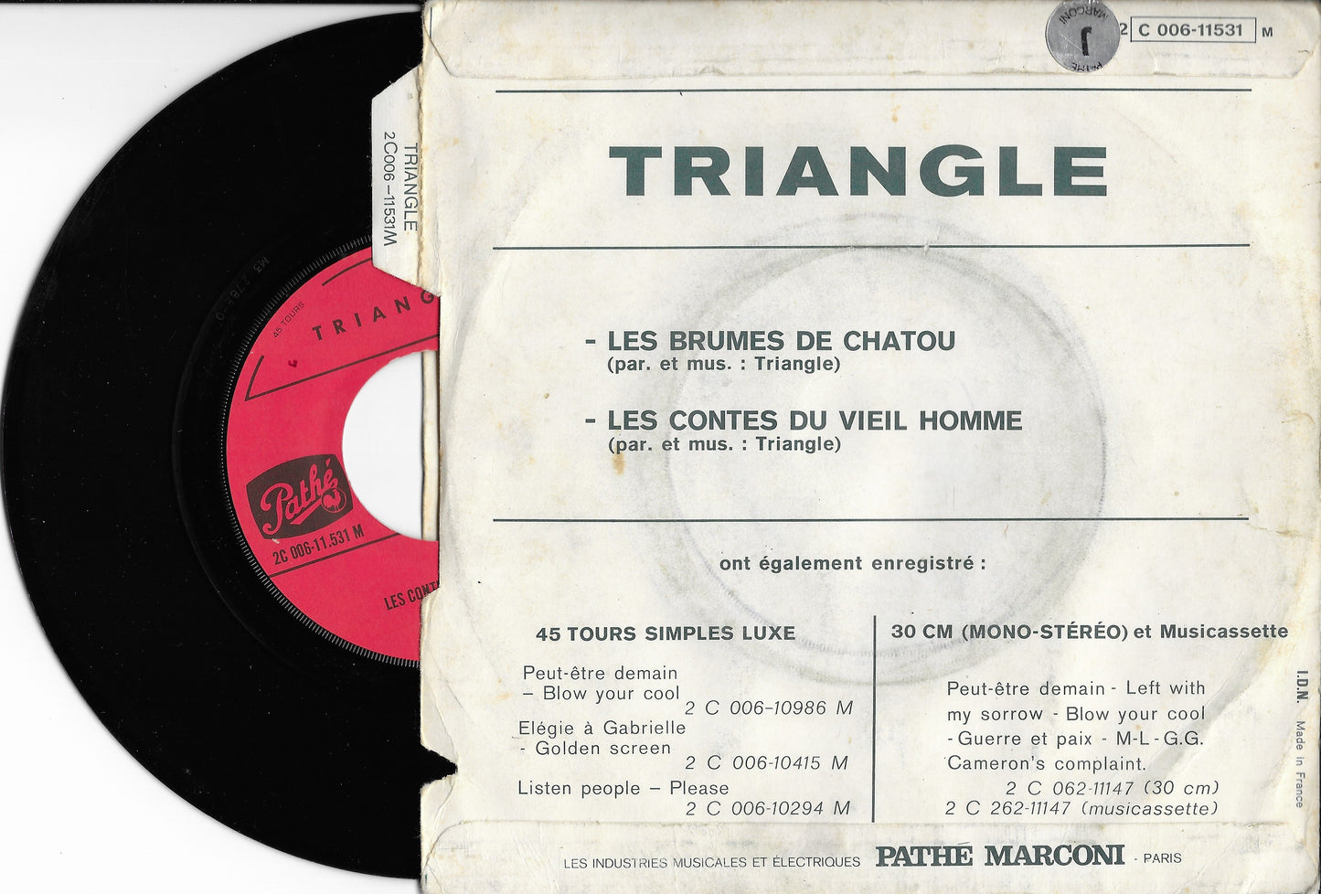 TRIANGLE - Les Contes Du Vieil Homme / Les Brumes De Chatou