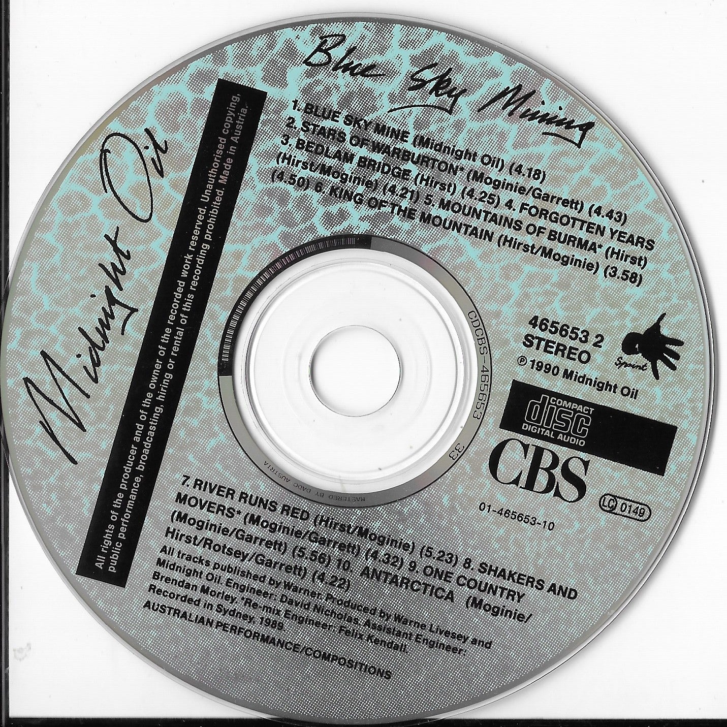 MIDNIGHT OIL - Blue Sky Mining