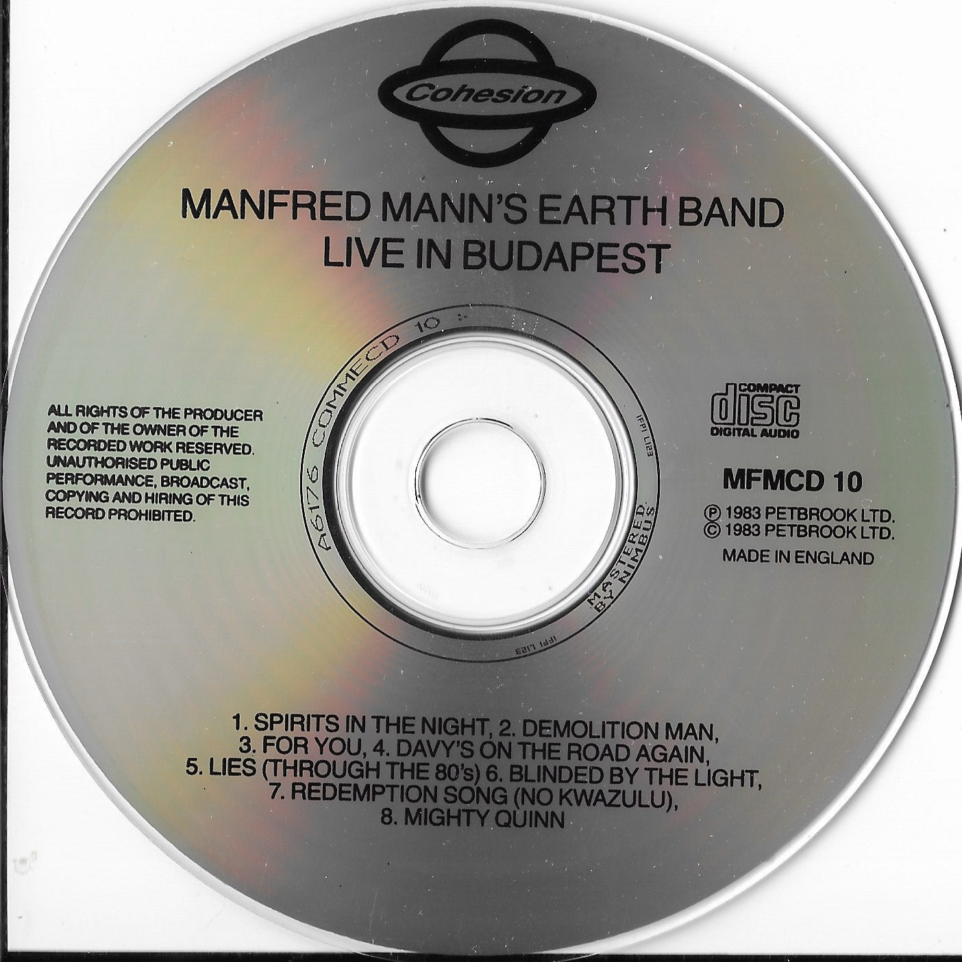 MANFRED MANN'S EARTH BAND - Budapest (Live)