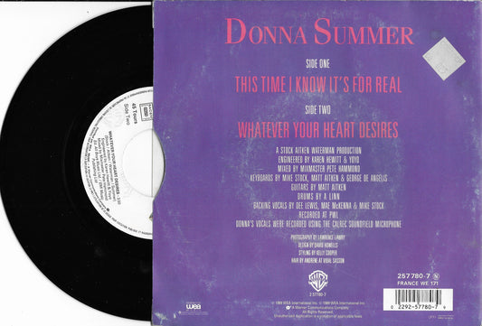 DONNA SUMMER - This Time I Know It's For Real