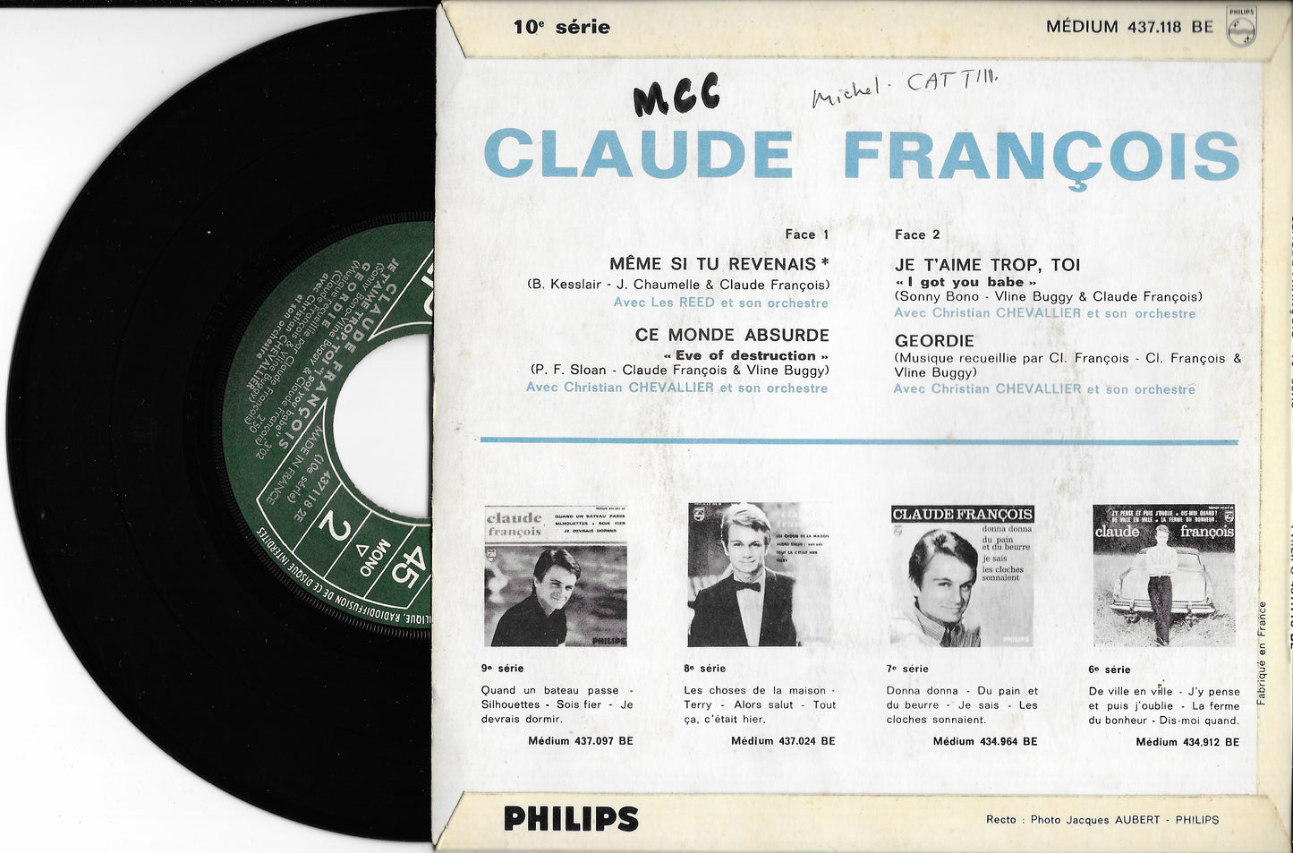 CLAUDE FRANCOIS - Même Si Tu Revenais