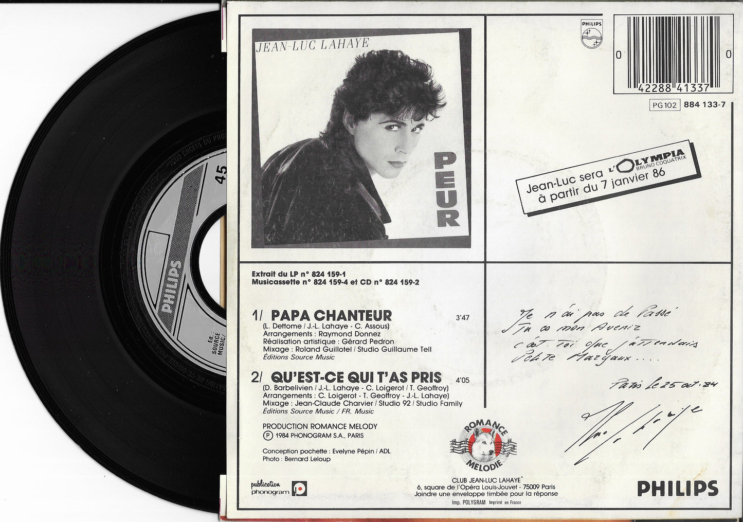 JEAN LUC LAHAYE - Papa Chanteur