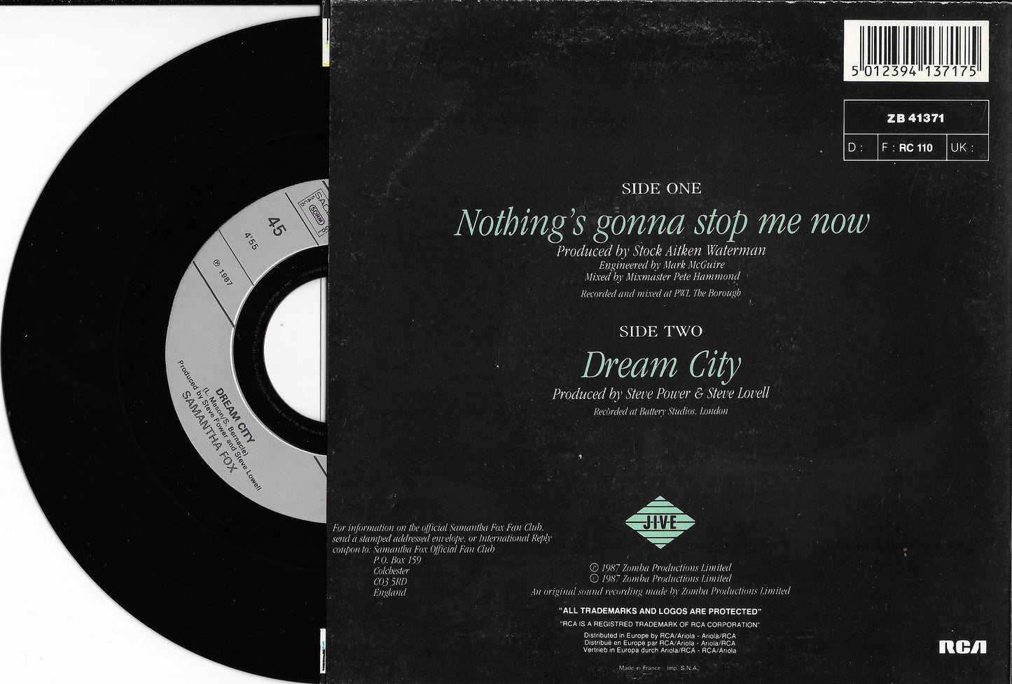 SAMANTHA FOX - Nothing's Gonna Stop Me Now