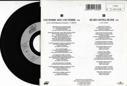 MECANO - Une Femme avec une Femme