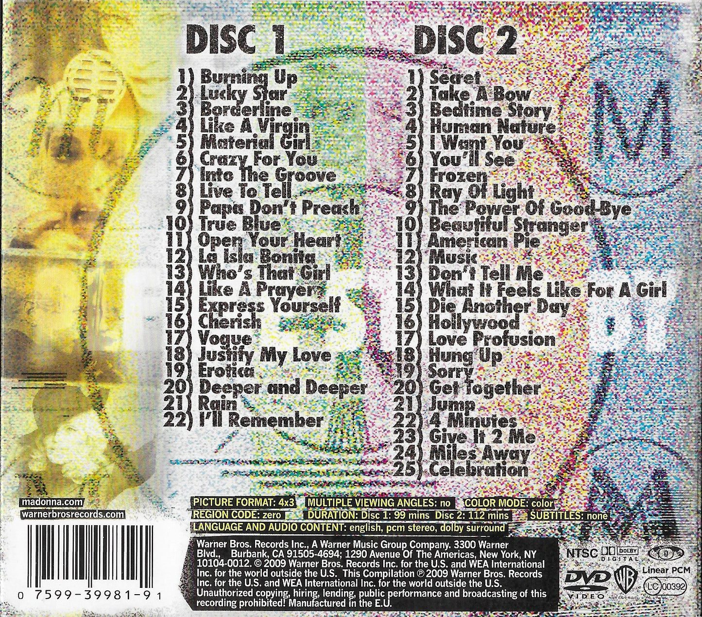 MADONNA - Celebration: The Video Collection