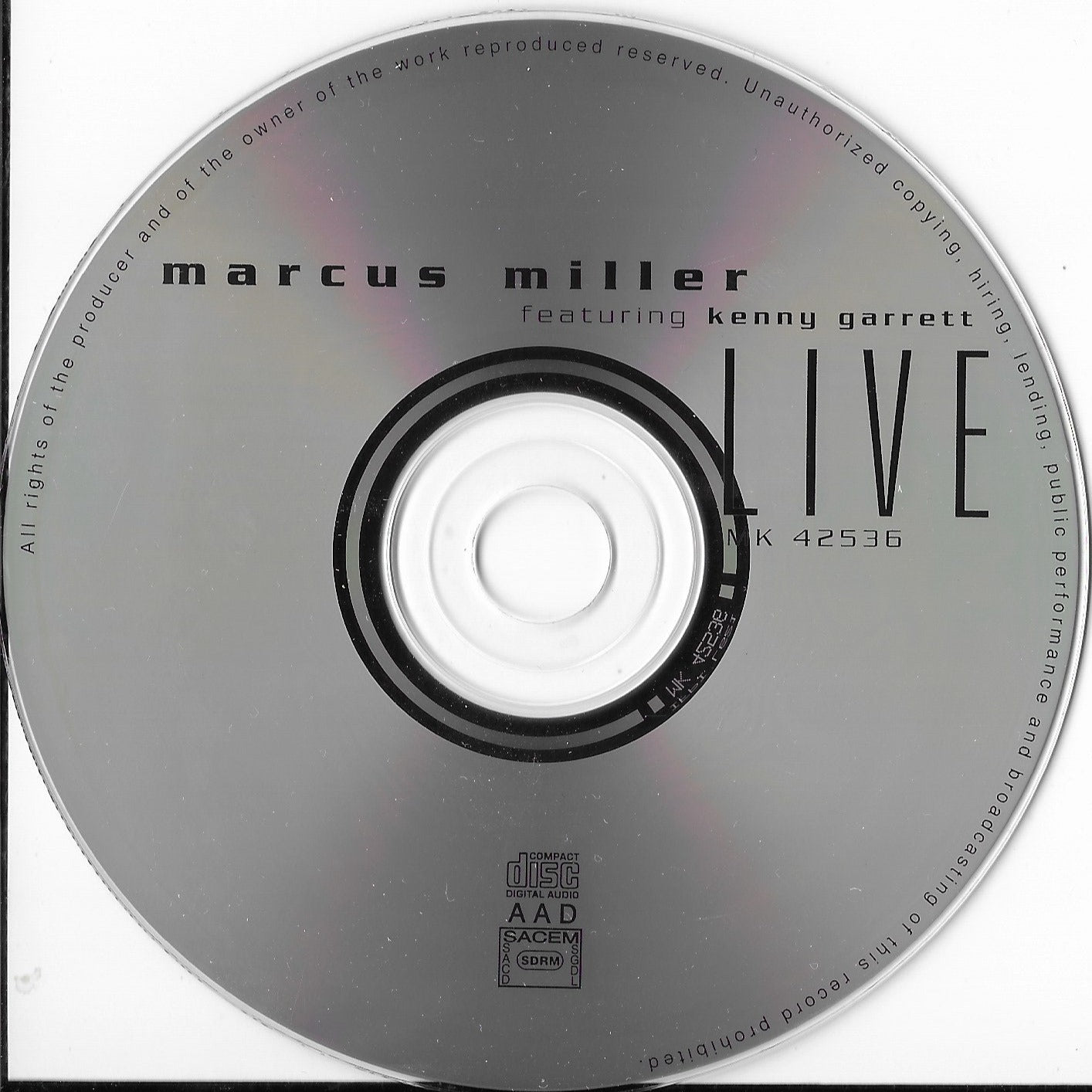 MARCUS MILLER Featuring KENNY GARRETT - Live