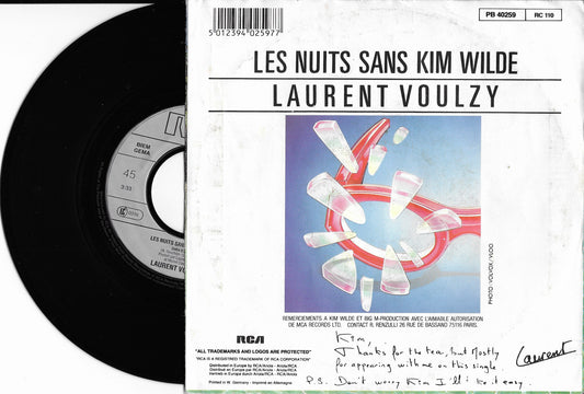 LAURENT VOULZY - Belle-Ile-En-Mer Marie-Galante (Remix) / Les Nuits Sans Kim Wilde