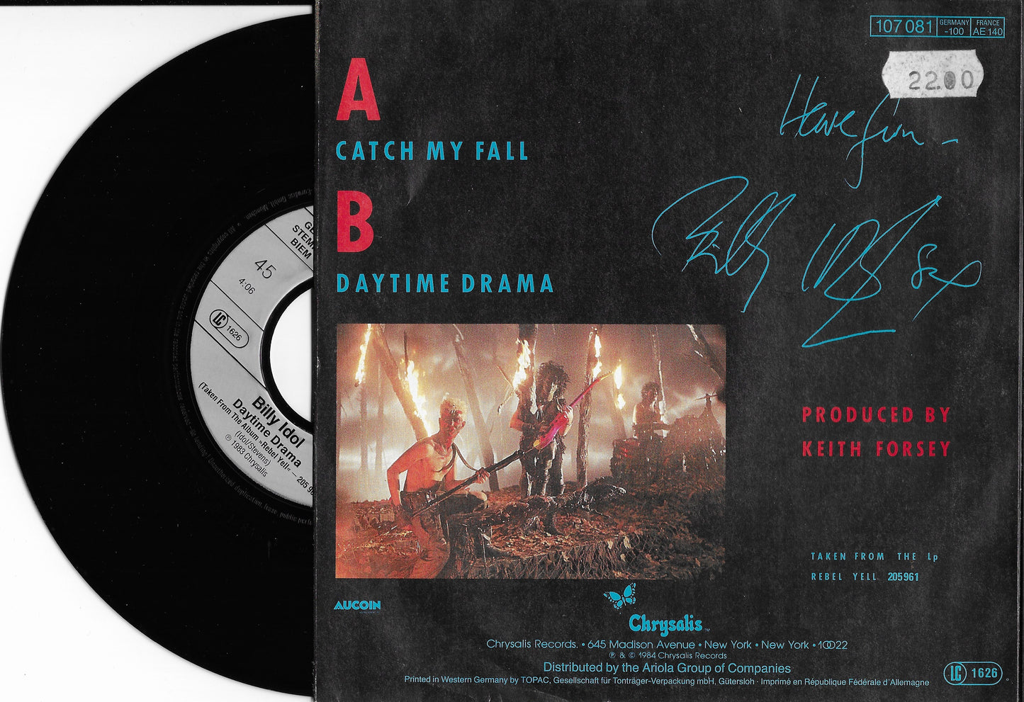 BILLY IDOL - Catch My Fall