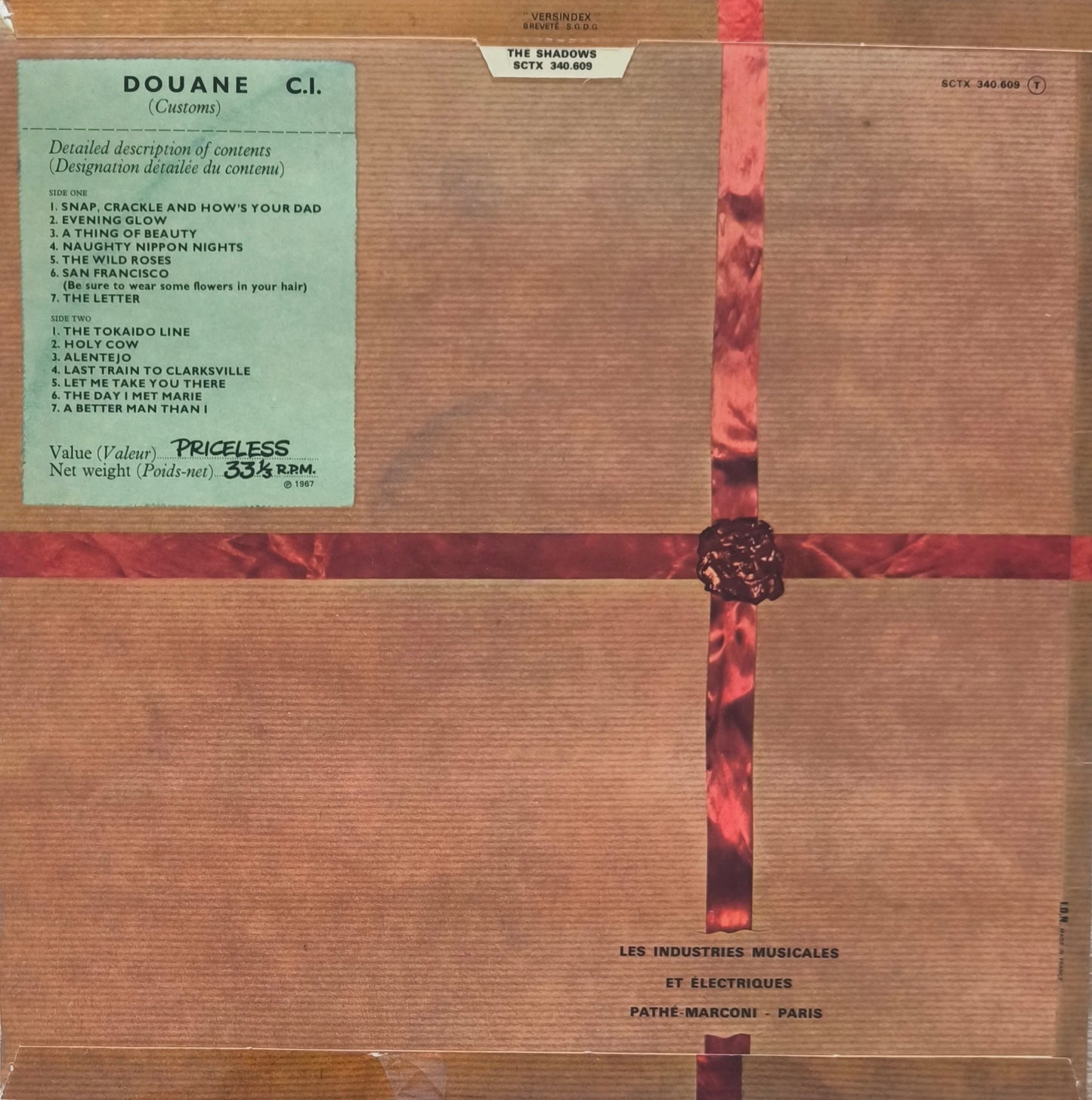 THE SHADOWS - From Hank, Bruce, Brian & John