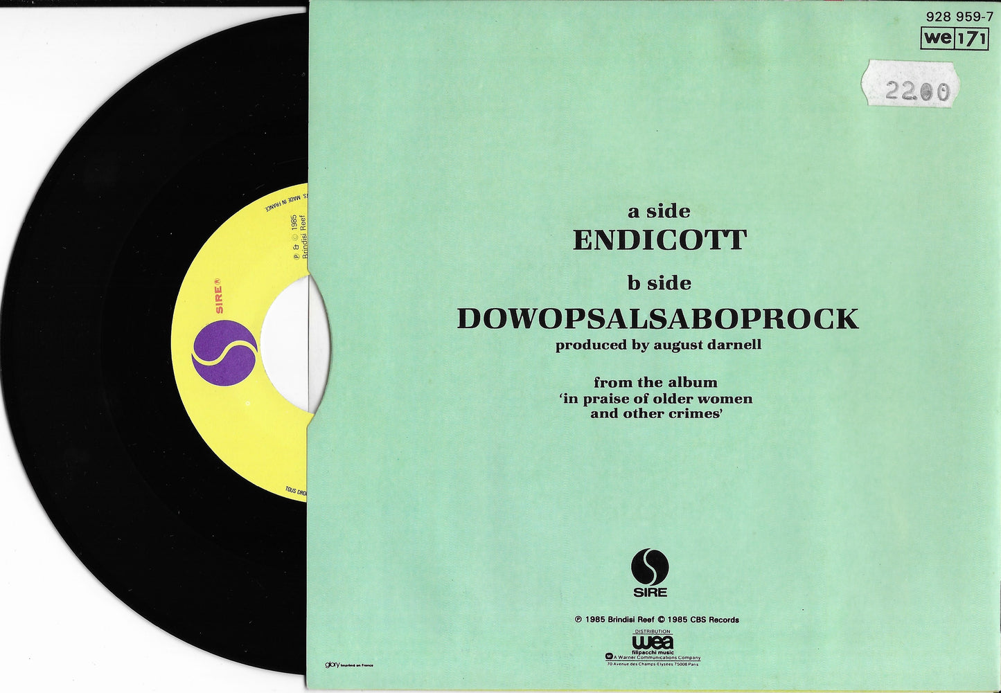 KID CREOLE AND THE COCONUTS - Endicott